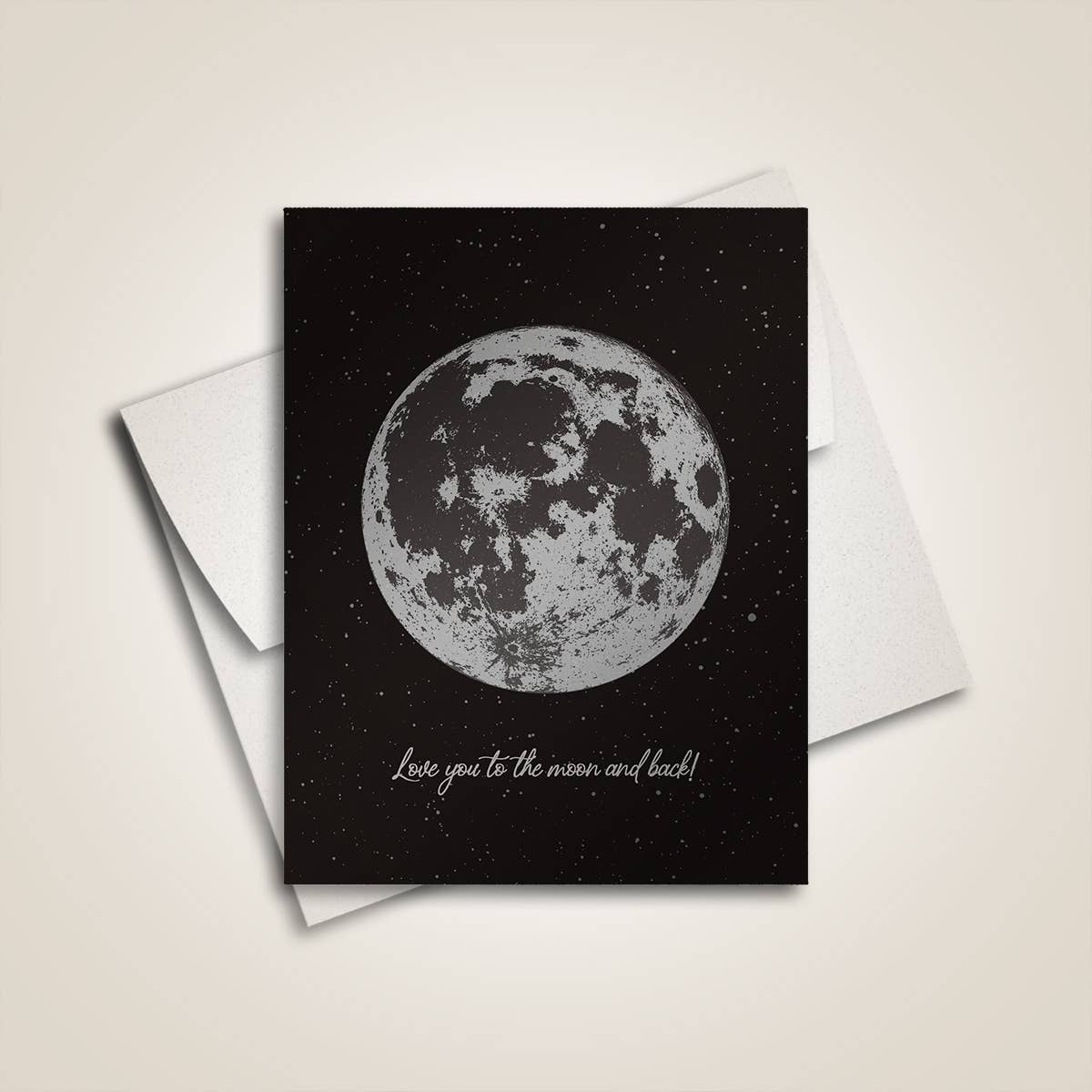 LOVE YOU TO THE MOON GREETING CARD