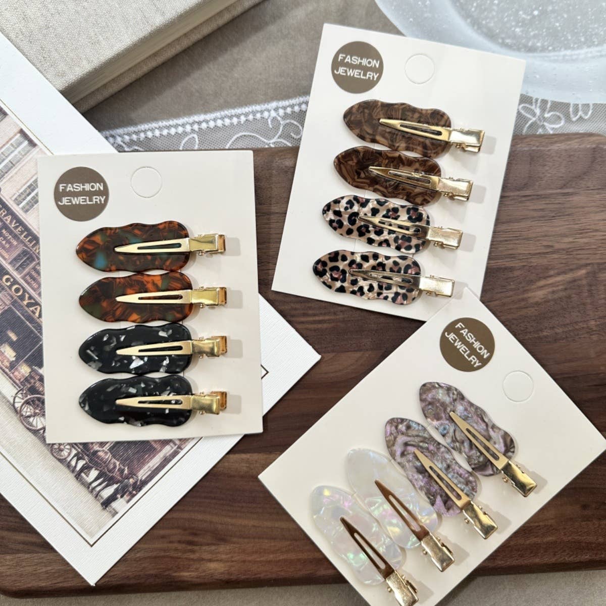 LADY JUNE ACCESSORIES 4-PIECE HAIR CLIP