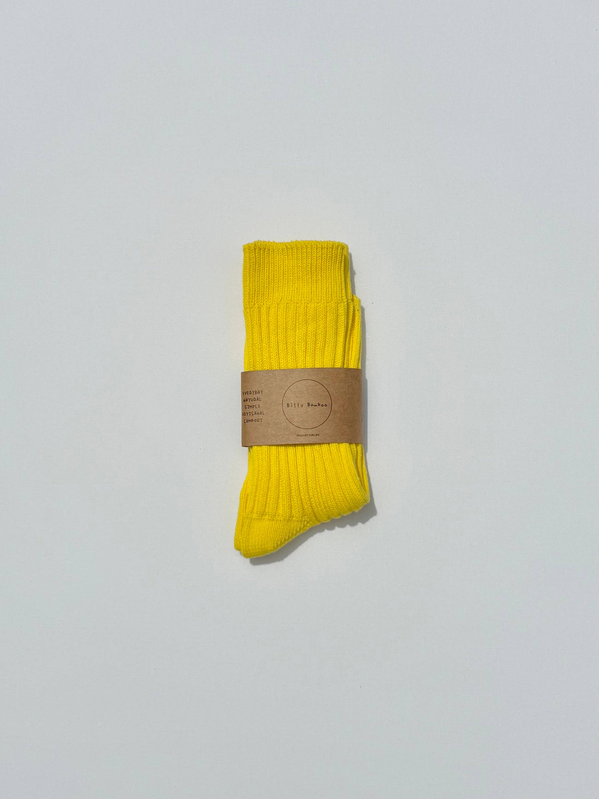 BILLY BAMBOO RIBBED COTTON HIGH SOCKS