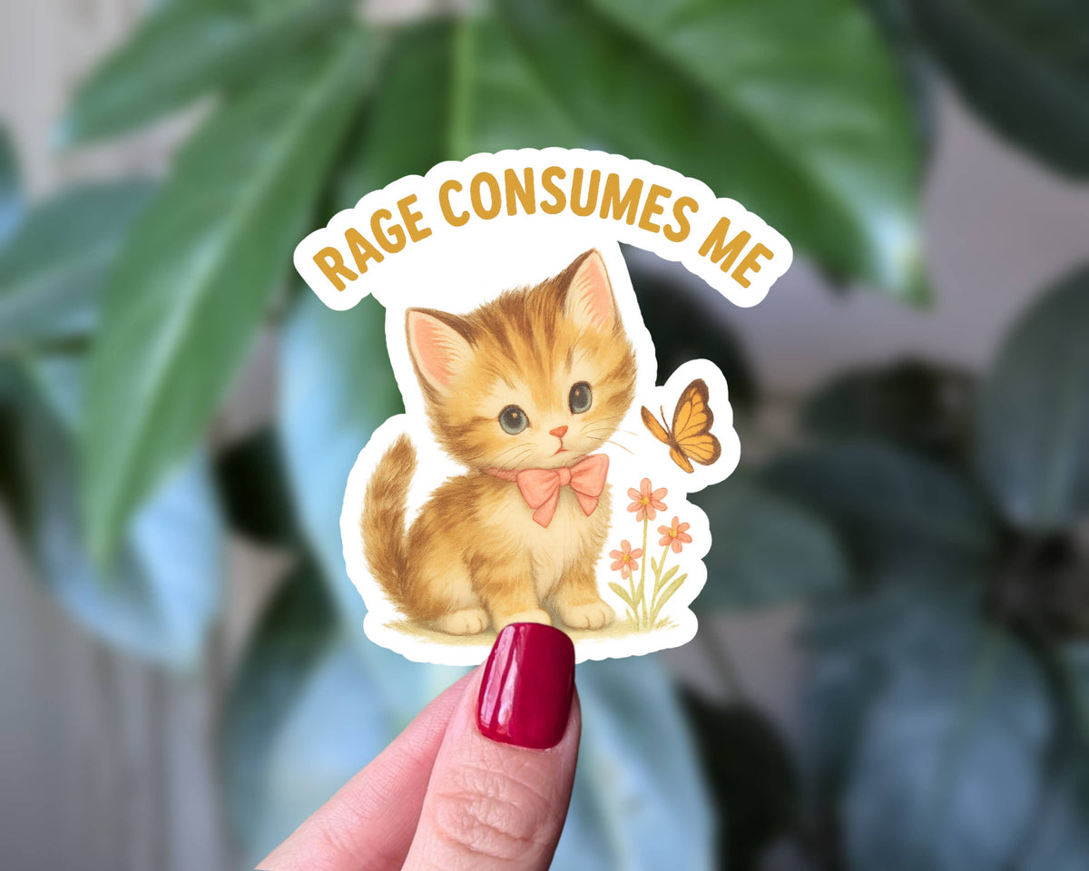 RAGE CONSUMES ME STICKER