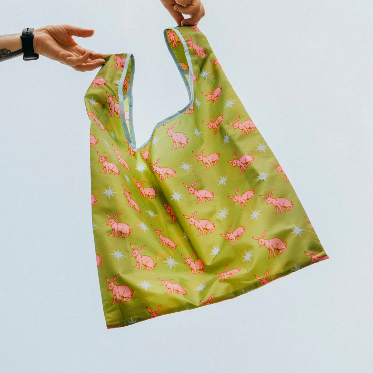 LUCKY RABBIT FOLDABLE TOTE