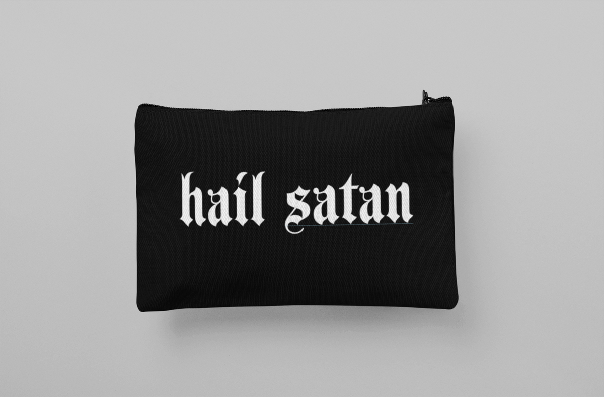 HAIL SATAN COSMETIC BAG