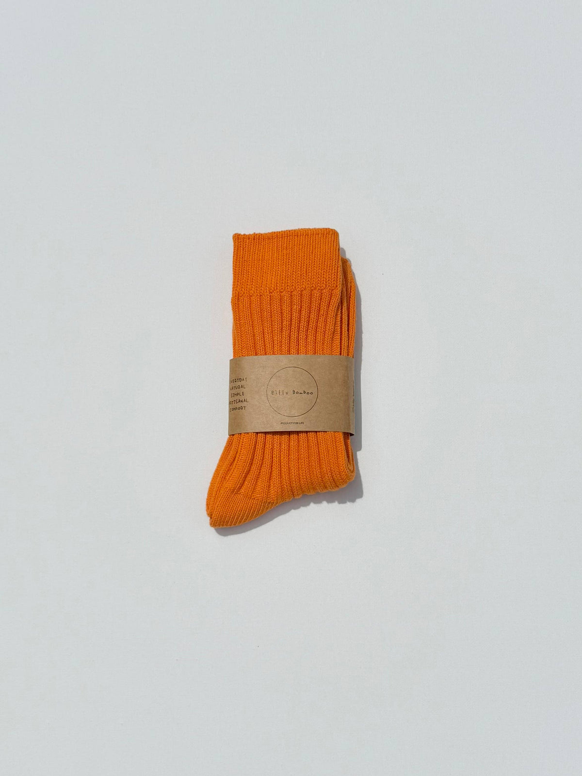 BILLY BAMBOO RIBBED COTTON HIGH SOCKS