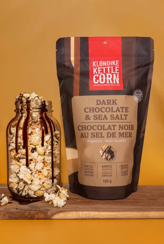 KLONDIKE KETTLE CORN - DARK CHOCOLATE & SEA SALT