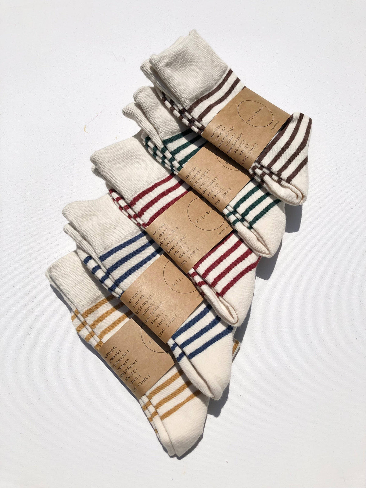 BILLY BAMBOO COLOR STRIPE SOCKS