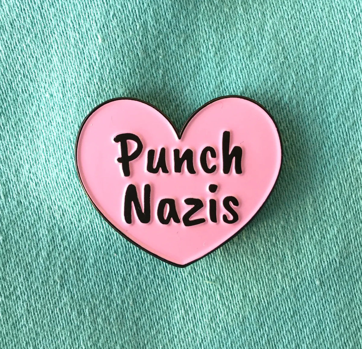 PUNCH NAZIS ENAMEL PIN