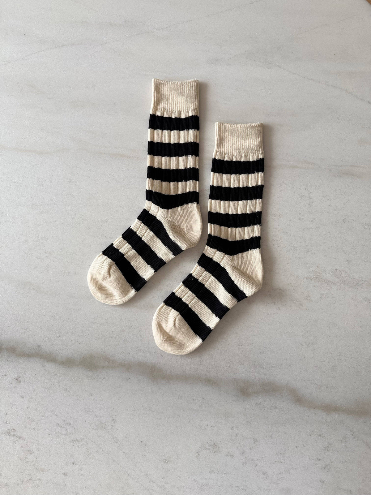 BILLY BAMBOO COLOUR STRIPE HIGH SOCKS
